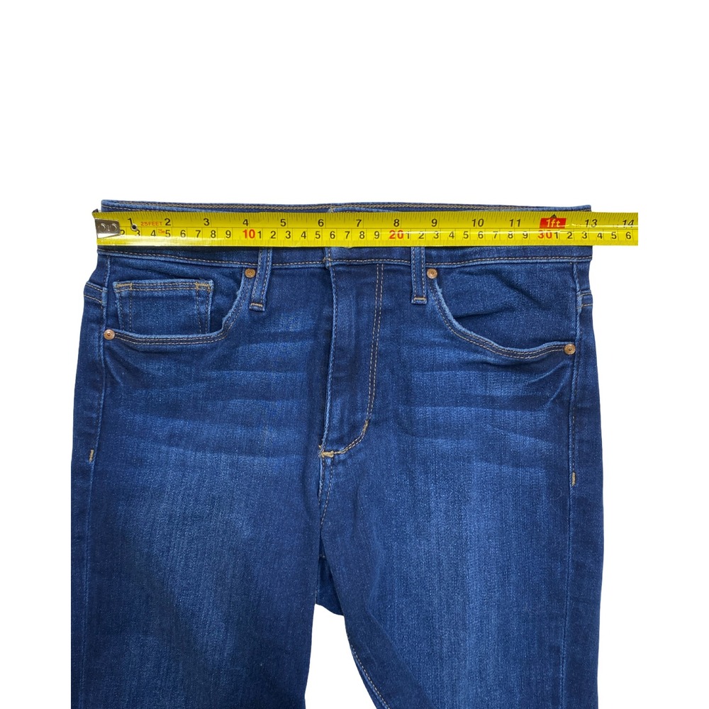 Joes Jeans Womens High Rise Flare Raw‎ Hem Dark Wash Stretch Denim Blue Size 25 - Picture 12 of 13